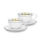 Fissman Set of 2 Cups Lemon Provence Series 250 ml With Saucers Porcelain