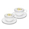 Fissman Set of 2 Cups Lemon Provence Series 250 ml With Saucers Porcelain