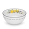 Fissman Salad Bowl Lemon Provence Series 20cm Porcelain