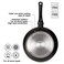 Fissman Fry Pan 24cm, Aluminum Touch Stone Non-Stick Coating Frying Pan Fiore Series, Induction Bottom