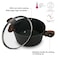 Fissman Stockpot Cuisine 20x10cm/2.6 Ltr With Glass Lid (Aluminium With Non-Stick Coating)