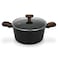 Fissman Stockpot Cuisine 24x12cm/4.6 Ltr With Glass Lid (Aluminium With Non-Stick Coating)