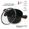 Fissman Stockpot Cuisine 28x13.5cm/7.1 Ltr With Glass Lid (Aluminium With Non-Stick Coating)