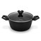 Fissman Stockpot Angela 24x11cm/4.2 Ltr With Glass Lid (Aluminium With Non-Stick Coating)