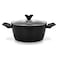 Fissman Stockpot Angela 26x13.5cm/6.5 Ltr With Glass Lid (Aluminium With Non-Stick Coating)