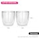 Fissman 2-Piece Double Wall Glasses 100 ml Borosilicate Glass