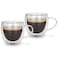Fissman 2-Piece Double Wall Mugs 300 ml Borosilicate Glass