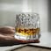 Fissman 2-Piece Spinning Whiskey Glasses 180ml Glass