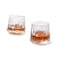 Fissman 2-Piece Spinning Whiskey Glasses 180ml Glass