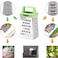 Fissman 3-Sided MINI Grater 3inch, Multifunctional Handheld Cheese Peel Ref Magnet Green