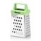 Fissman 3-Sided MINI Grater 3inch, Multifunctional Handheld Cheese Peel Ref Magnet Green