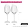 Fissman 2-Piece White Wine Glasses 520 ml Glass