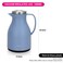 Fissman Vacuum Insulated Flask 1000 ml Purple with Pink Glass Liner
