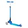 Globber Primo Foldable Plus Lights Scooter - Scooter Children From 3 Years - Scooter 120/80 mm - Abec 5, 3-Wheels with LED Wheels - Height Adjustable - Dark Blue/Turquoise