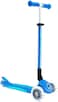 Globber Primo Foldable Plus Lights Scooter - Scooter Children From 3 Years - Scooter 120/80 mm - Abec 5, 3-Wheels with LED Wheels - Height Adjustable - Dark Blue/Turquoise