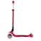 Globber Primo Plus Lights Children's Scooter with 3 Wheels Foldable For 3 To 9 Years, Red/Black
