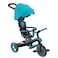 Globber Explorer Trike 4-In-1 Pro In Turquoise - Tricycle, Balance Bike and Pushchair In 10/8.5 Inch - Tpr Seat - Height-Adjustable Children's Vehicle