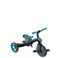 Globber Explorer Trike 4-In-1 Pro In Turquoise - Tricycle, Balance Bike and Pushchair In 10/8.5 Inch - Tpr Seat - Height-Adjustable Children's Vehicle