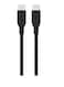 Philips USB-C to USB-C Cable 2m 65W PD (DLC4561CB/00) - Fast Charging &amp; Data Sync, Durable Flexible Design - Black