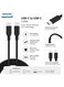 Philips USB-C to USB-C Cable 2m 65W PD (DLC4561CB/00) - Fast Charging &amp; Data Sync, Durable Flexible Design - Black