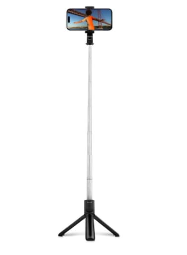 Philips Bluetooth Selfie Stick with Tripod (DLK3622NB/00) - 68cm Extendable, Wireless Remote, Foldable Portable Design - Black