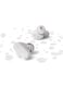 Philips True Wireless Earbuds, TWS Bluetooth 5.3 with Hybrid ANC, AI Clear Calls, Dynamic Bass Boost, IPX4 Waterproof, Touch Controls, USB-C Charging Case, Up to 24H Battery Life, TAT3509, White