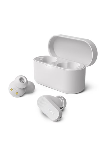 Philips True Wireless Earbuds, TWS Bluetooth 5.3 with Hybrid ANC, AI Clear Calls, Dynamic Bass Boost, IPX4 Waterproof, Touch Controls, USB-C Charging Case, Up to 24H Battery Life, TAT3509, White