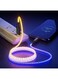 كابل فيليبس USB-C إلى USB-C بطول 1 متر، يدعم الشحن السريع بقوة 60 واط، مزود بإضاءة RGB متغيرة الألوان (DLC5130C/00) - شحن سريع ومزامنة بيانات، تصميم متين - متعدد الألوان
