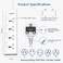 Philips 4-Way Universal Power Extension Cord with Individual Switches (1.5M), 2500W Overload Protection, 750&deg;C Fire-Resistant, 3x1mm&sup2; Heavy Duty Cable, 13A Fuse, ESMA Certified, UK Plug - White   2500W Overload Protection, 750&deg;C Fire-Resistant, 3x1mm&sup2; Heavy Duty Cable, 13A Fuse, ESMA Certified, UK Plug
