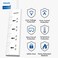 Philips 4-Way Universal Power Extension Cord with Individual Switches (1.5M), 2500W Overload Protection, 750&deg;C Fire-Resistant, 3x1mm&sup2; Heavy Duty Cable, 13A Fuse, ESMA Certified, UK Plug - White   2500W Overload Protection, 750&deg;C Fire-Resistant, 3x1mm&sup2; Heavy Duty Cable, 13A Fuse, ESMA Certified, UK Plug