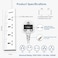 Philips 4-Way Universal Power Extension Cord with Individual Switches (3M), 2500W Overload Protection, 750&deg;C Fire-Resistant, 3x1mm&sup2; Heavy Duty Cable, 13A Fuse, ESMA Certified, UK Plug (4UV-3m)