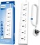 Philips 6-Way Universal Power Extension Cord with Individual Switches (1.5M), 2500W Overload Protection, 750&deg;C Fire-Resistant, 3x1mm&sup2; Heavy Duty Cable, 13A Fuse, ESMA Certified, UK Plug (6UV-1.5m)