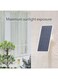 Wasserstein Premium Solar Panel, Solar Panel Charger for Google Nest Cam (Outdoor or Indoor, Battery) - 2.5W Solar Power - Made for Google Nest