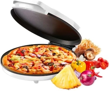 Countertop Pizza Maker 1500w With 30cm Cooking Surface, Indoor Pizza Oven And Multi-purpose Grill For Pizzas, Quesadillas, Pancakes, And More.