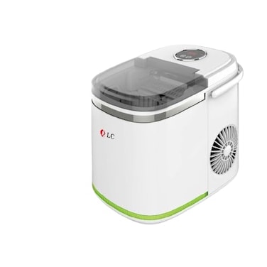 Electric Ice Maker, 2.2 Liters Water Tank Capacity, Dispenses 9pcs Bullet-shaped Ice every 6 minutes, 15 Kgs Ice in 24 Hours, Removable Ice Basket