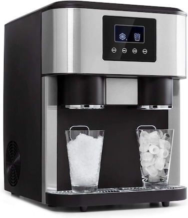 Ice Maker, 3-in-1: Ice Cubes, Crushed Ice, Cold Water, LCD Display, 2L Tank