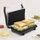 750w Multi-purpose Grill &amp; Sandwich Maker With Even Heating, Anti-scalding Handle, Triangle Plates, Ideal For Sandwiches, Panini, Fish &amp; Meat