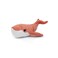 Gravillou the Whale Mom &amp; Baby Plush Toy - Terracotta Rust