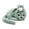 Miaou the Cat Mom &amp; Baby Plush Toy - Mint Green