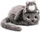 Miaou the Cat Mom &amp; Baby Plush Toy - Brown Grey