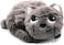 Miaou the Cat Mom &amp; Baby Plush Toy - Brown Grey