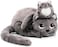Miaou the Cat Mom &amp; Baby Plush Toy - Brown Grey