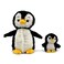 Ptipotos the Penguin Mom &amp; Baby Plush Toy - Black