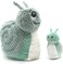 Les D&eacute;glingos  PTITPOTOS Speedou Snail Plush Toy &ndash; Soft &amp; Cuddly &ldquo;Maman &amp; B&eacute;b&eacute;&rdquo; Snail Stuffed Animal for Babies, Toddlers &amp; Kids