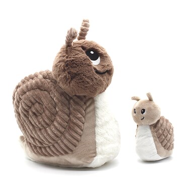 Speedou the Snail Mom &amp; Baby Plush Toy - Brown