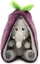 Les D&eacute;glingos  Flipetz Elephant Aubergine Reversible Plush Toy &ndash; Soft &amp; Versatile Elephant Stuffed Animal for Babies, Toddlers &amp; Kids, Reversible Comfortie Plush