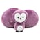 Les D&eacute;glingos  Flipetz Violet La Chouette Fraise Plush Toy &ndash; Soft &amp; Cuddly Owl with Strawberry Plush, Cute Kids Stuffed Animal Gift