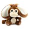 Les D&eacute;glingos  Flipetz Coconet Coconut Monkey Plush Toy &ndash; Soft &amp; Cuddly Monkey Stuffed Animal for Babies, Toddlers &amp; Kids
