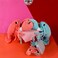 Les D&eacute;glingos  Mum &amp; Baby Lobster Plush Toy &ndash; Soft &amp; Cuddly Ocean-Creature Stuffed Animal Pair for Babies, Toddlers &amp; Kids