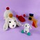 Les D&eacute;glingos  PTIPOTOS Toutou Dog Plush Toy &ndash; Soft &amp; Cuddly &ldquo;Mom &amp; Baby&rdquo; Dog Stuffed Animal Pair for Babies, Toddlers &amp; Kids &ndash; Grey Edition